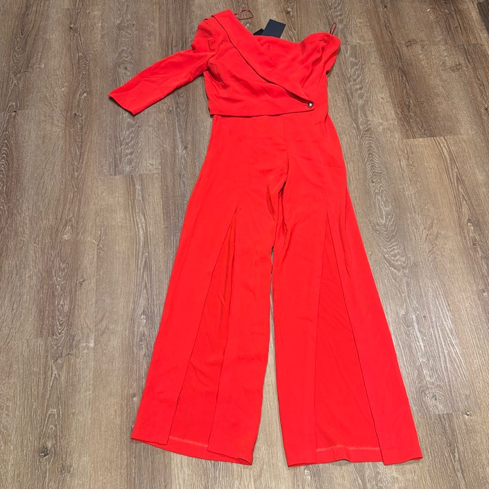 NWT stunning red jumpsuit